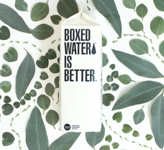 Graphic project "Boxed water"